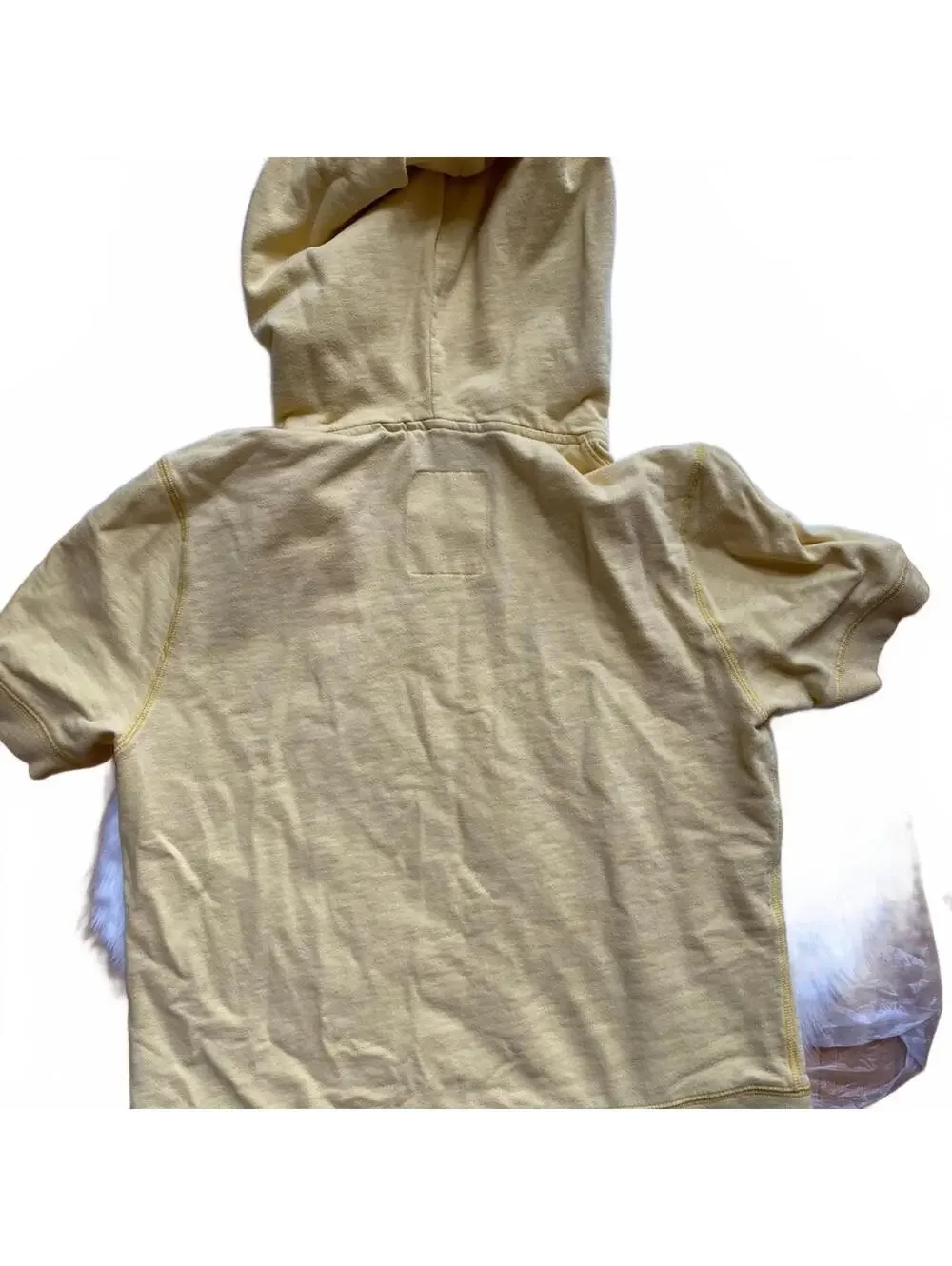 Girls' Aeropostale Yellow Short Sleeve Hoodie Size XL